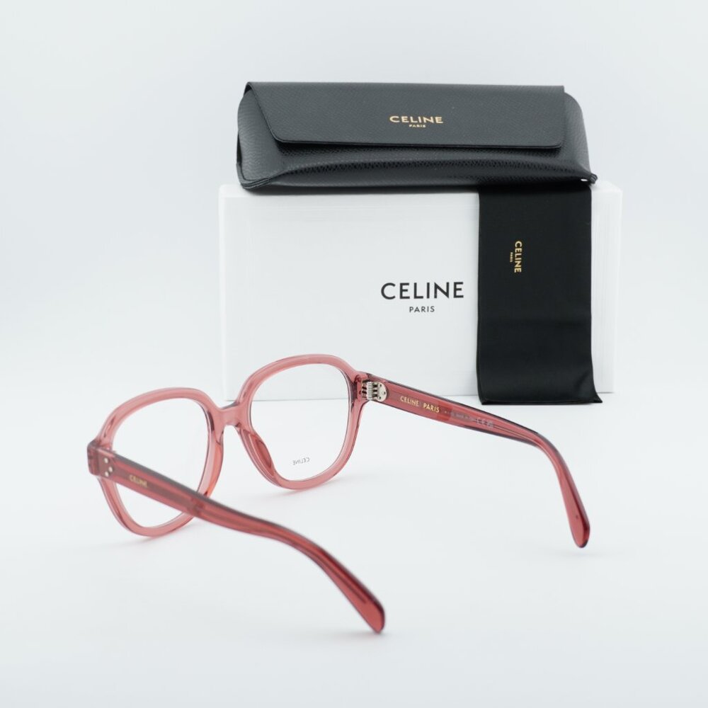 Celine CL50107I 074 Geometric Eyeglasses 54mm - Rose - Picture 10 of 11